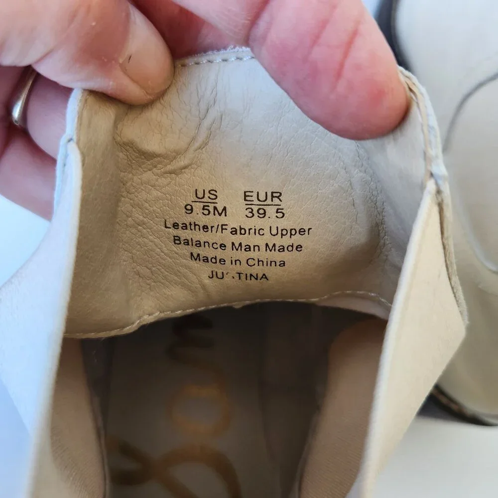 Sam Edelman Justina Lug Sole Chelsea Boots Ivory Winter Outdoors Cabincore - Picture 9 of 11